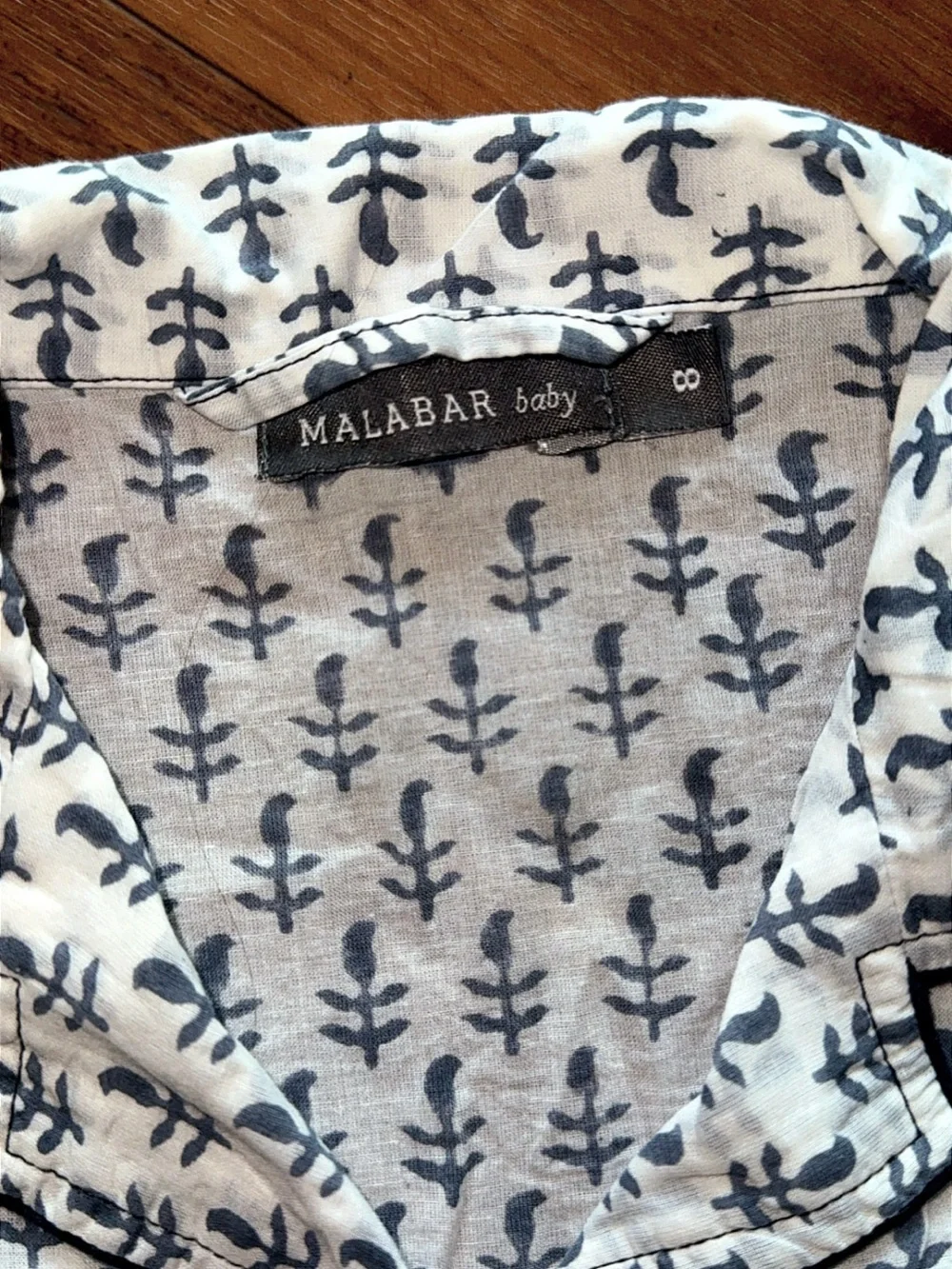 Like New Malabar Baby 100% Cotton Voile Pajama Set Size 8